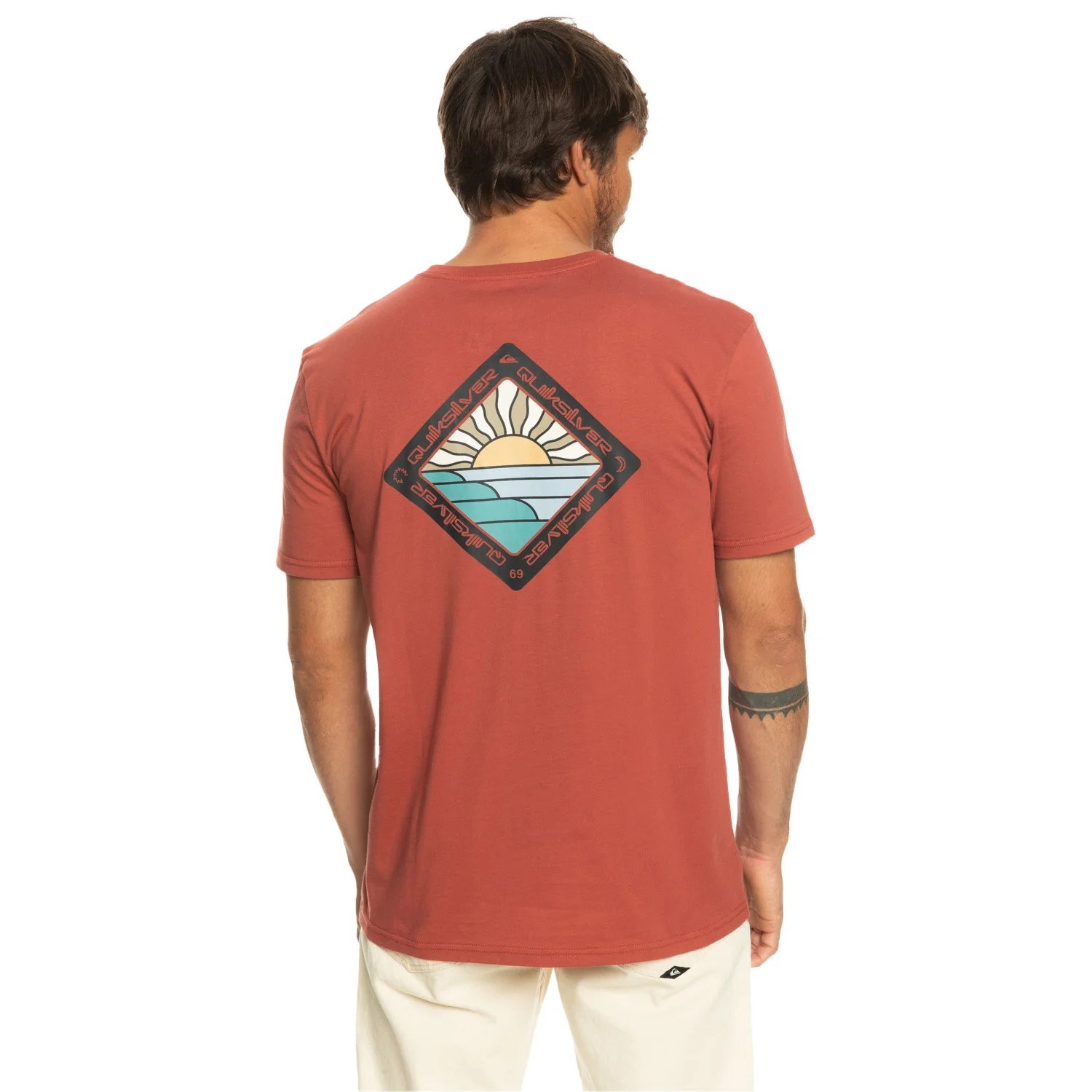 Quiksilver Erkek T-Shirt EQYZT07219 Marsala