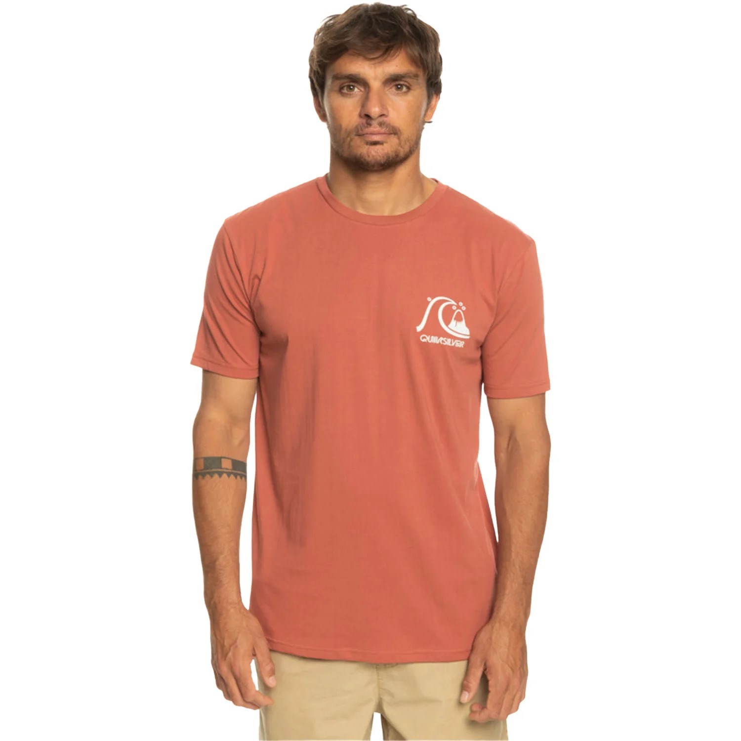 Quiksilver Erkek T-Shirt EQYZT07239 Marsala