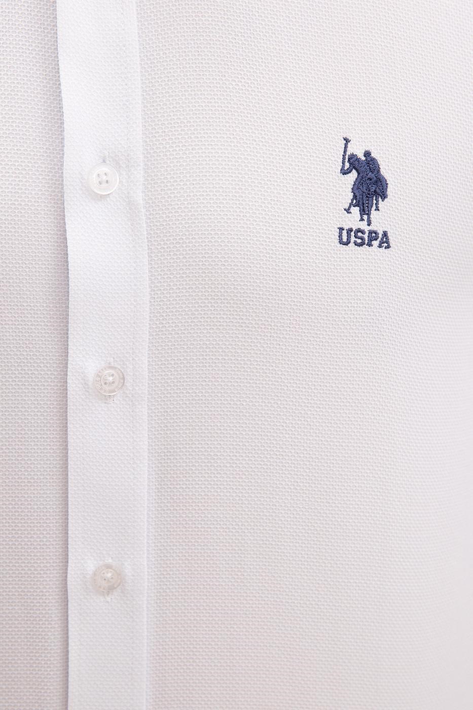 US Polo Assn Erkek Gömlek G081GL004-774648 Beyaz