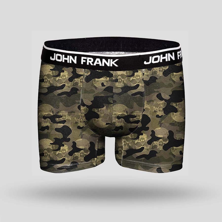 John Frank Erkek Boxer JFBD267-CAMO SKULL Yeşil