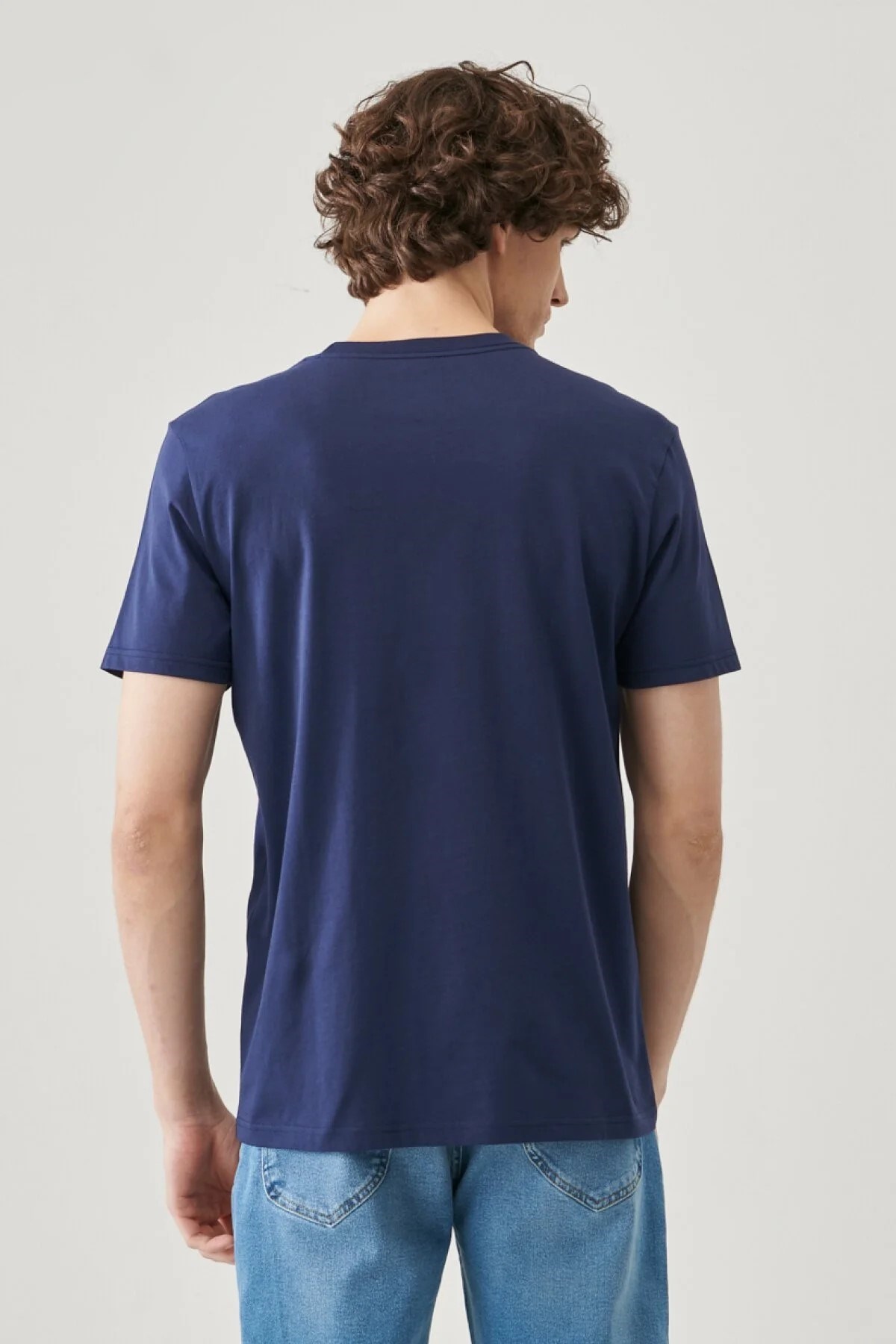 Lee Erkek T-Shirt L211918410 Navy