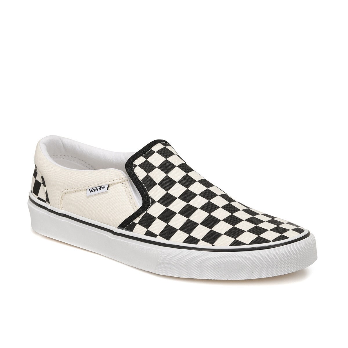 Vans Erkek Ayakkabı VN000SEQIPD1 (Checkers) Black/Natural