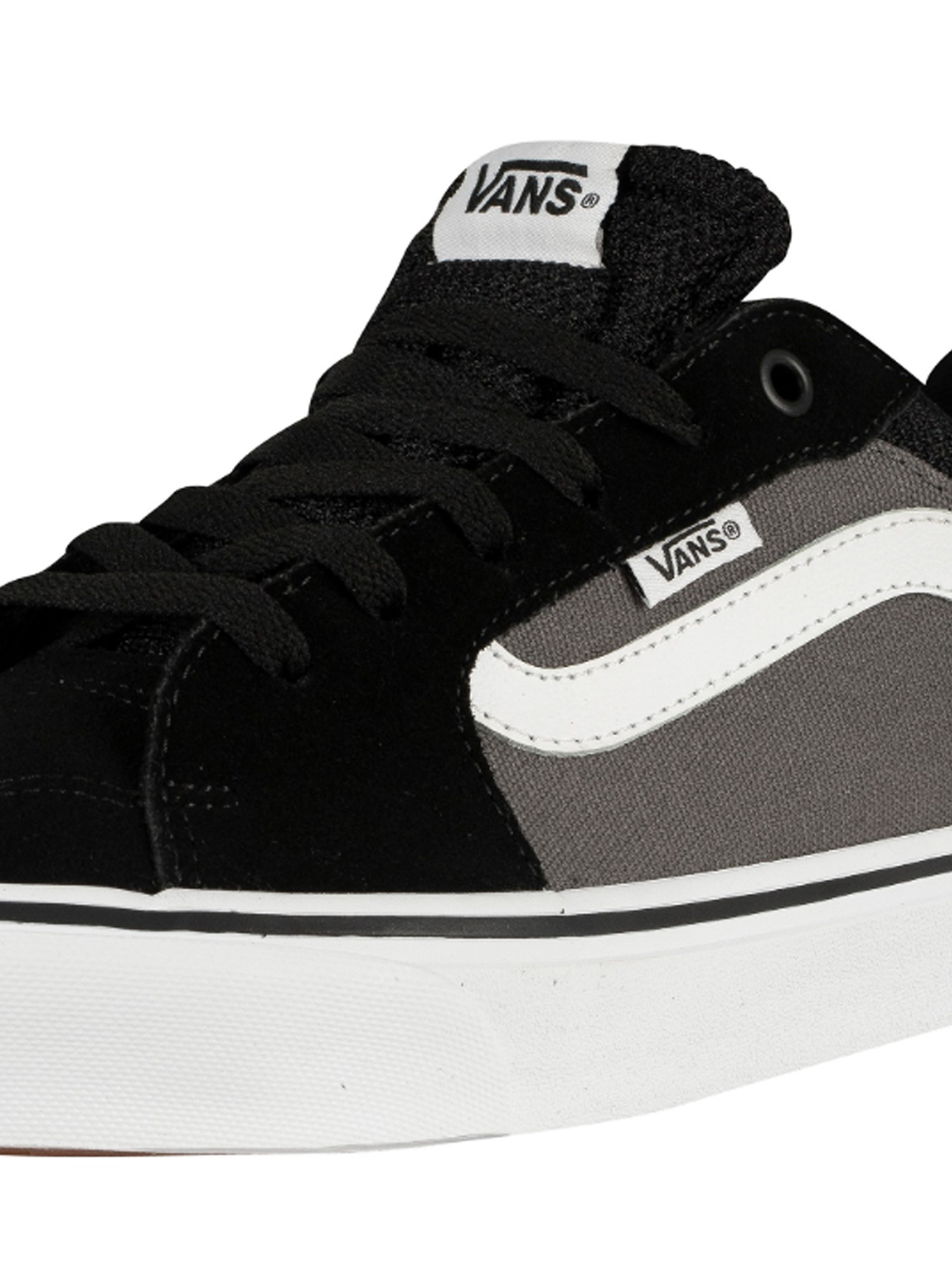 Vans Erkek Ayakkabı VN0A3MTJT2J1 (Suede Canvas) Black/Pewter