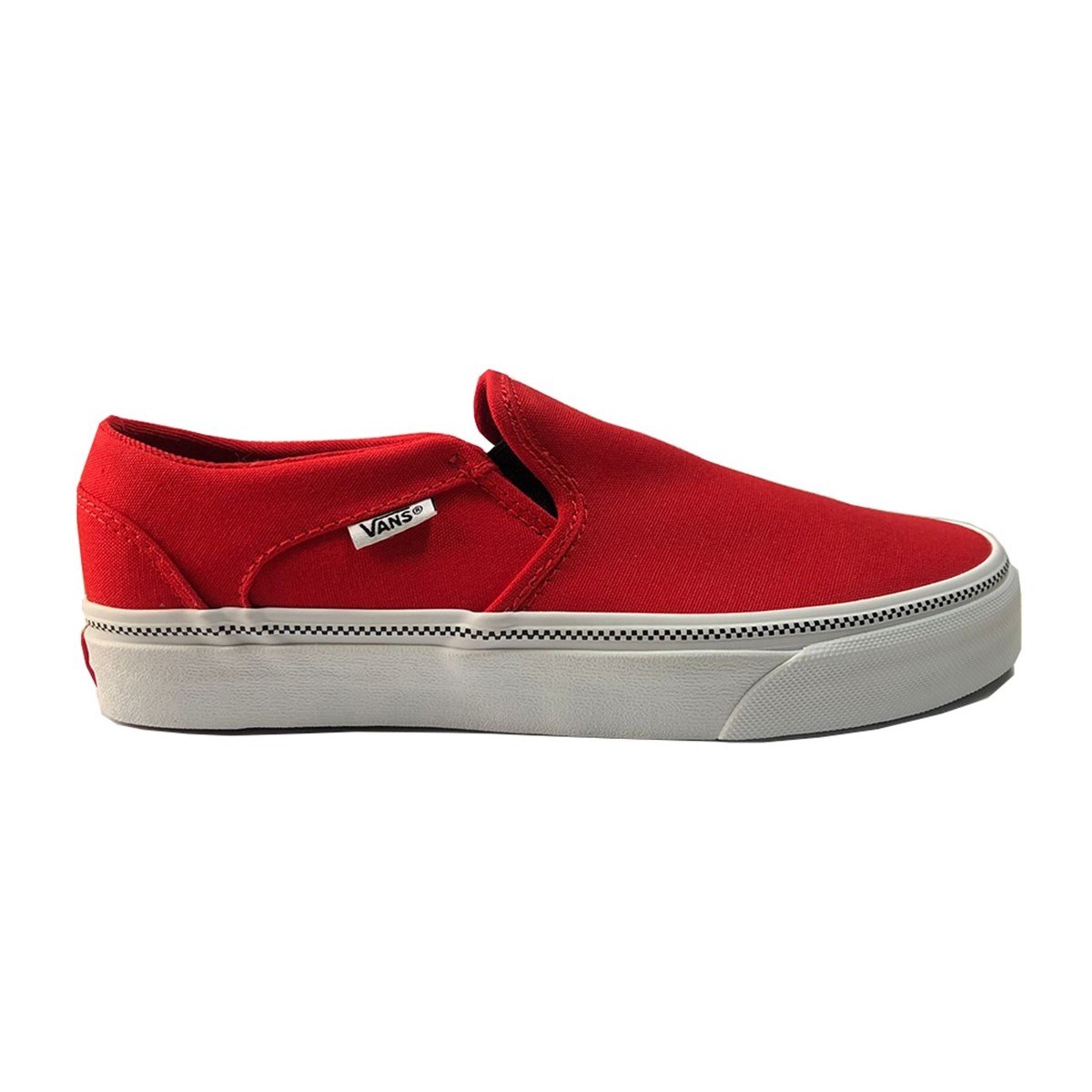 Vans Kadın Ayakkabı VN0A45JM53L1 (Checker Foxing) High Risk Red/White