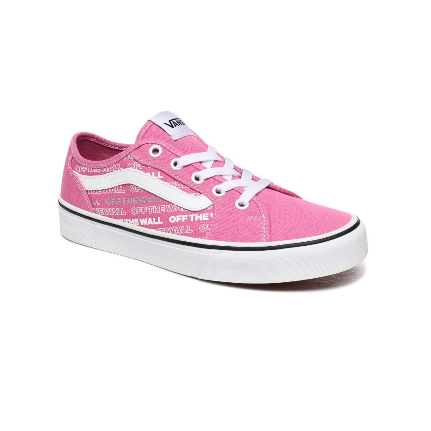 Vans Kadın Ayakkabı VN0A45NMXXS1 (Logo Repeat) Fuchsia Pink/White