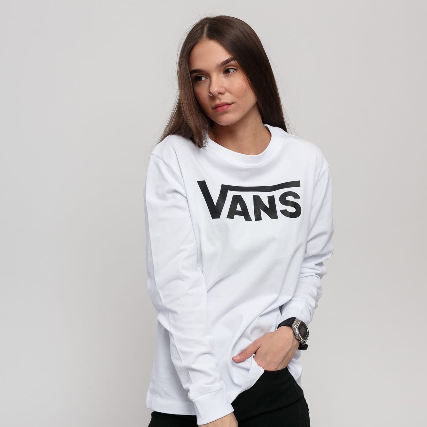 Vans Kadın T-Shirt VN0A47WNWHT1 Whıte